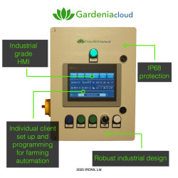 GardeniaCloud profesionālā siltumnīcas automatizācijas sistēma