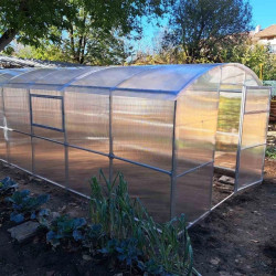 FLORISTA/TAISNSIENU arkveida polikarbonāta siltumnīca  3x4m ar polikarb. 4mm
