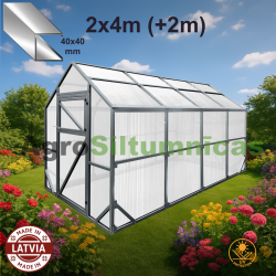 COMFORT  SILTUMNĪCA 2x4m - ar polikarbonātu 4mm