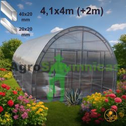 MAXI SILTUMNĪCA 4.1 X 4m ar polikarbonātu 4mm