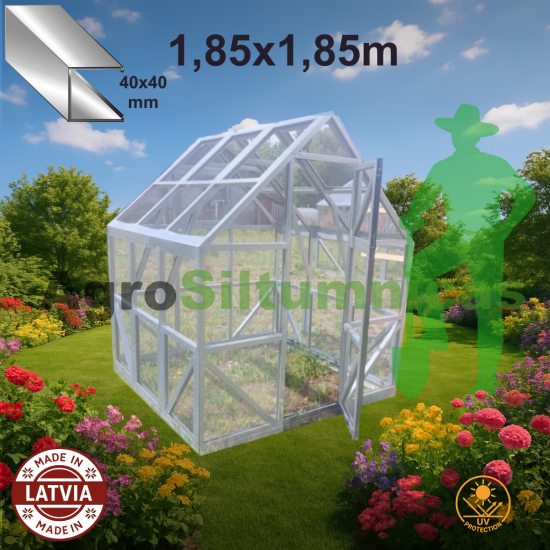 SILTUMNĪCA  MICRO 1.85 x 1.85m - polikarbonāts 4mm
