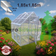 SILTUMNĪCA  MICRO 1.85 x 1.85m - polikarbonāts 4mm