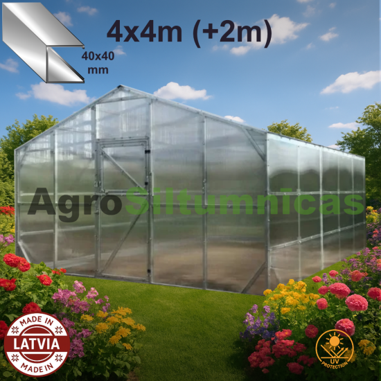 VICTORIA DELUXE 4x4m siltumnīca, polikarb 4mm.